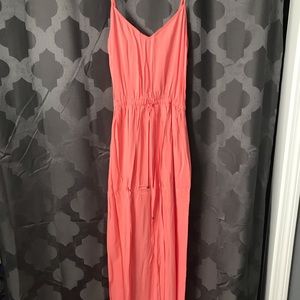 Maxi dress with elastic waist